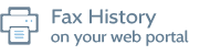 Fax history on web portal